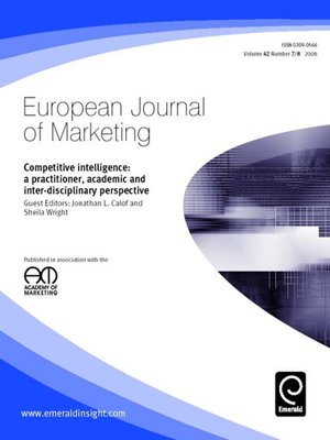 cover image of European Journal of Marketing, Volume 42, Issue 7 & 8